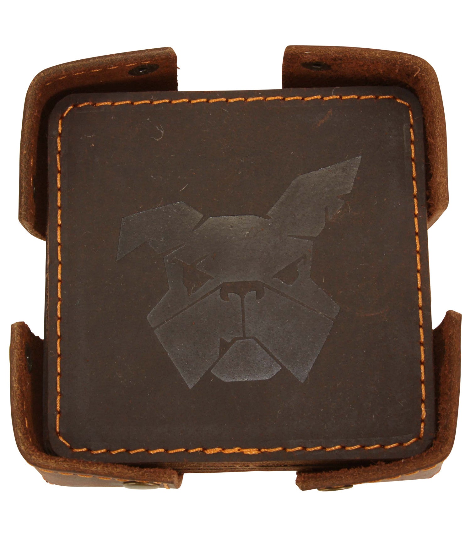 Buy Leather Cowhide Coasters (Light Brown) by McDaniel Custom Saddles